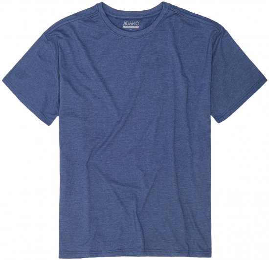 Adamo Kevin Regular fit T-shirt Indigo Blue - Koszulki - T-shirty meskie Duże Rozmiary - 2XL-14XL