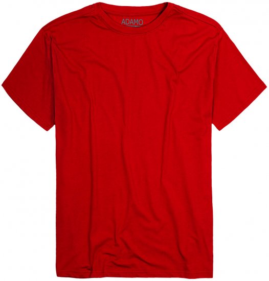 Adamo Kevin Regular fit T-shirt Red - Koszulki - T-shirty meskie Duże Rozmiary - 2XL-14XL