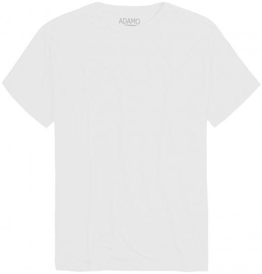 Adamo Kevin Regular fit T-shirt White - Koszulki - T-shirty meskie Duże Rozmiary - 2XL-14XL