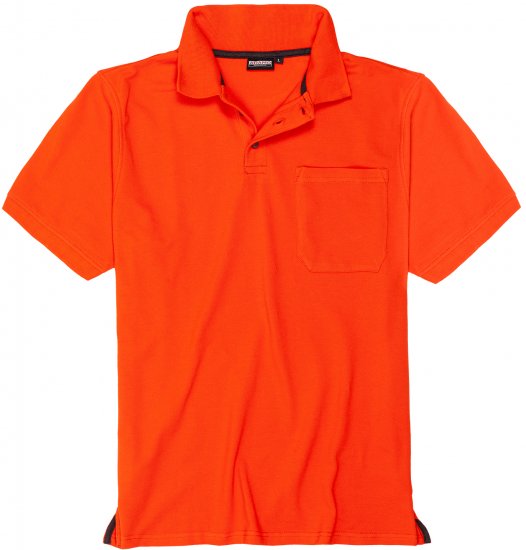Adamo Klaas Regular fit Polo Shirt with Pocket Orange - Koszulki polo - Koszulki Polo 2XL-8XL