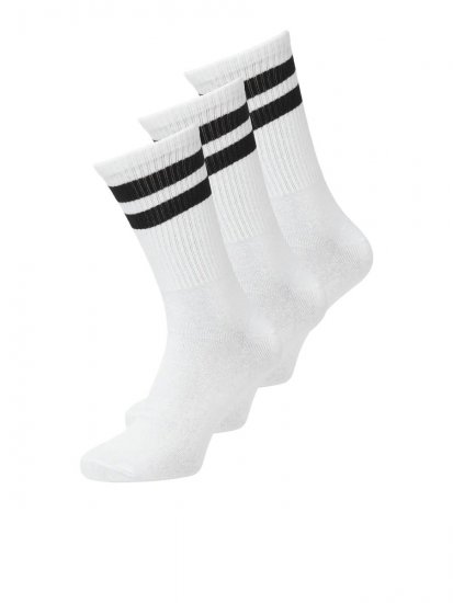 Jack & Jones Travis Skarpety tenisowe Biały 3-pack - Bielizna & stroje kąpielowe - Bielizna & Stroje kąpielowe 2XL-8XL