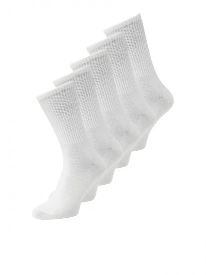 Jack & Jones Basic Skarpety tenisowe Biały 5-pack - Bielizna & stroje kąpielowe - Bielizna & Stroje kąpielowe 2XL-8XL