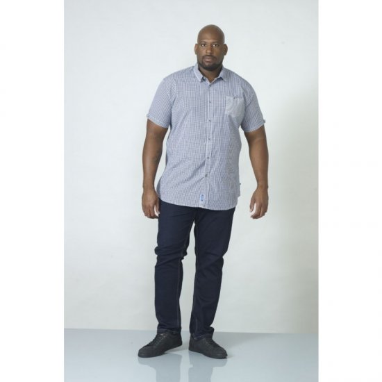 D555 Hank Gingham Short Sleeve Shirt - Koszule - Koszule 2XL-10XL