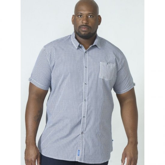 D555 Hank Gingham Short Sleeve Shirt - Koszule - Koszule 2XL-10XL