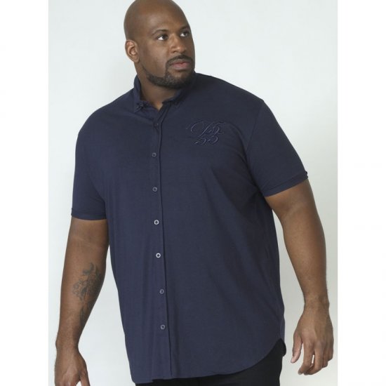 D555 Beaver Couture Jersey Shirt Navy - Koszule - Koszule 2XL-10XL
