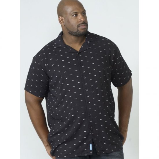 D555 Luciano Bowling Shirt Black - Koszule - Koszule 2XL-10XL