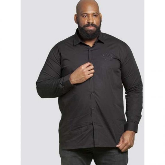 D555 Michael Couture Stretch Shirt Black - Koszule - Koszule 2XL-10XL