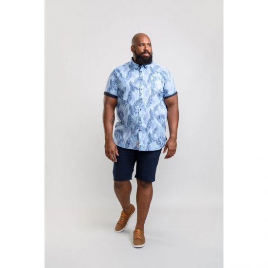 D555 Santana Hawaii Shirt Sky Blue - Koszule - Koszule 2XL-10XL