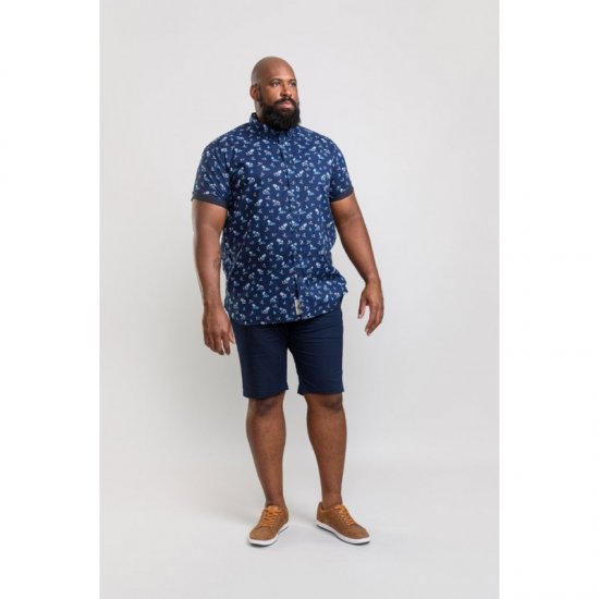 D555 Davian Hawaii Shirt Navy - Koszule - Koszule 2XL-10XL
