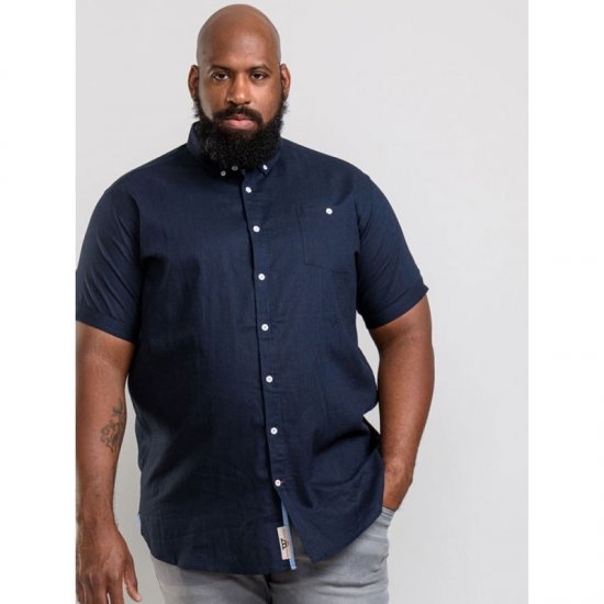 D555 Brixton Shirt Navy - Koszule - Koszule 2XL-10XL