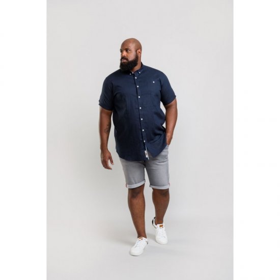 D555 Brixton Shirt Navy - Koszule - Koszule 2XL-10XL