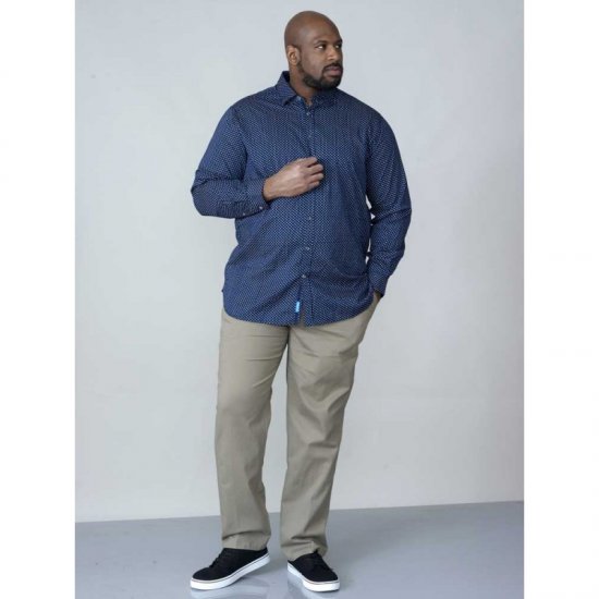 D555 Lavar Long Sleeve Diamond Printed Shirt - Koszule - Koszule 2XL-10XL