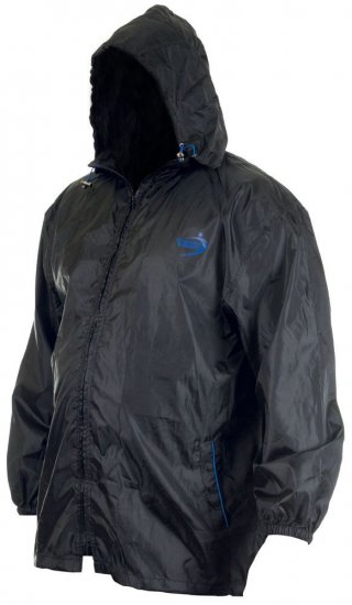 D555 Zac "Packaway" Rain Jacket Black - Odzież sportowa - Odzież sportowa 2XL-10XL