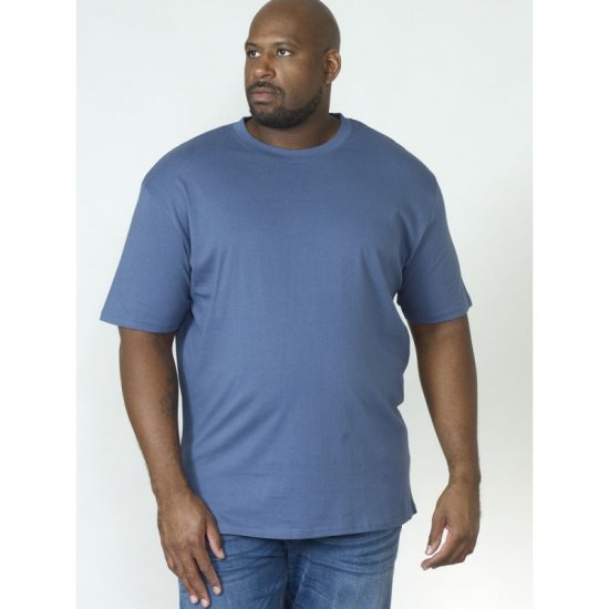 D555 Flyers Crew Neck T-shirt Teal - Koszulki - T-shirty meskie Duże Rozmiary - 2XL-14XL