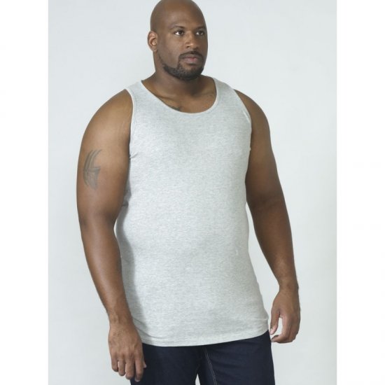 D555 Fabio Tanktop Grey - Koszulki - T-shirty meskie Duże Rozmiary - 2XL-14XL