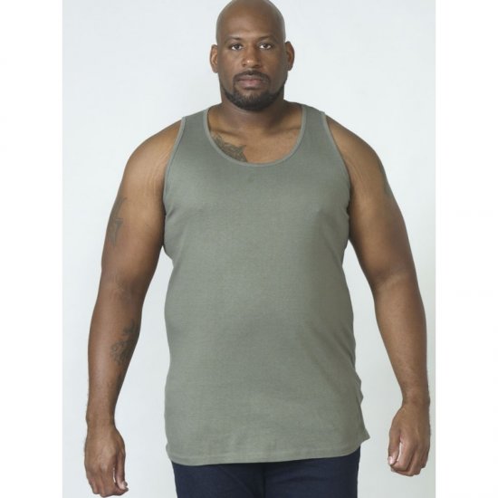 D555 Fabio Tanktop Khaki - Koszulki - T-shirty meskie Duże Rozmiary - 2XL-14XL