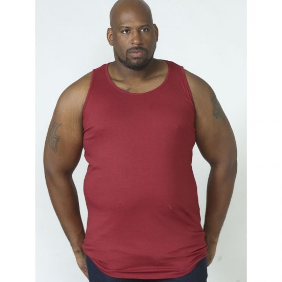 D555 Fabio Tanktop Red - Koszulki - T-shirty meskie Duże Rozmiary - 2XL-14XL