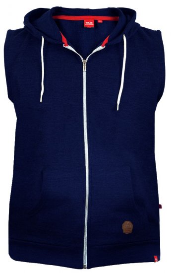 D555 Blake Sleeveless Hoodie Navy - Bluzy & bluzy z kapturem - Bluzy & Bluzy z kapturem 2XL-12XL