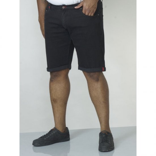 D555 Jude Stretch Denim Shorts Black - Szorty - Szorty W40-W60