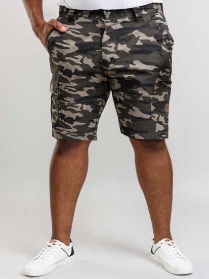 D555 Chadwick Shorts Green Camo - Szorty - Szorty W40-W60
