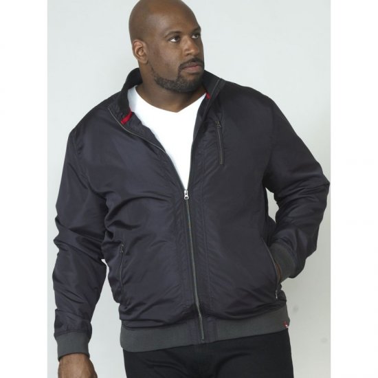 D555 Terron Bomber Jacket Black - Kurtki Męskie Duże Rozmiary - Kurtki Duże rozmiary 2XL-8XL