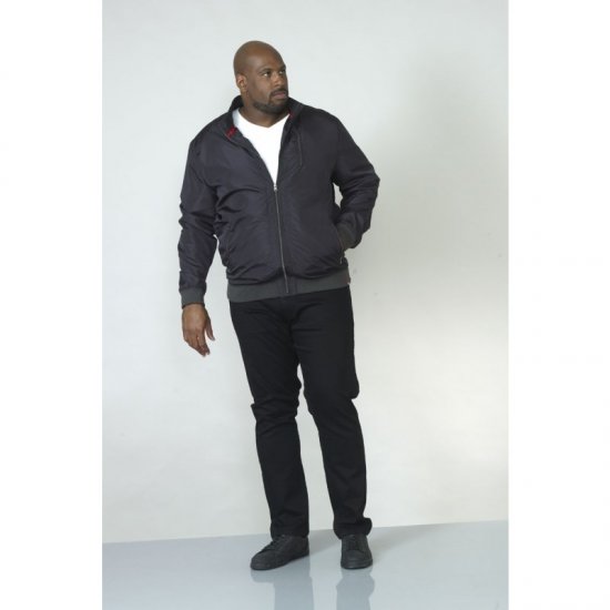 D555 Terron Bomber Jacket Black - Kurtki Męskie Duże Rozmiary - Kurtki Duże rozmiary 2XL-8XL