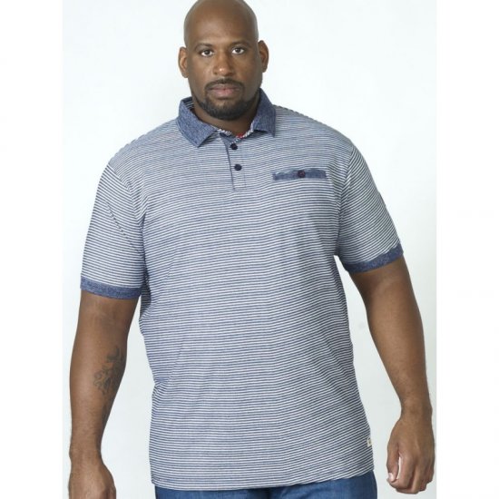 D555 Tyrone Polo Blue - Koszulki polo - Koszulki Polo 2XL-8XL