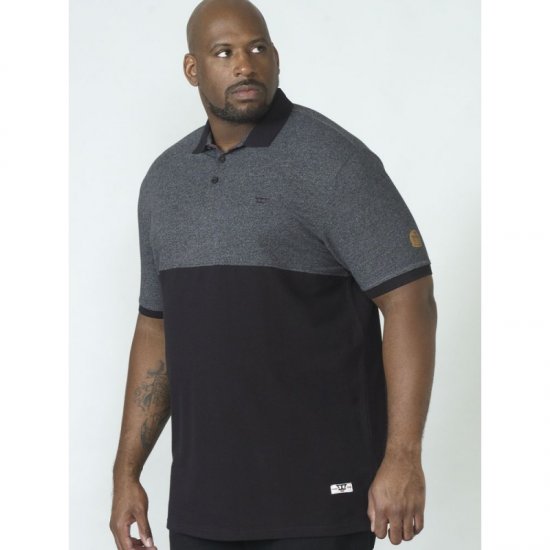 D555 Stefhen Polo Black - Koszulki polo - Koszulki Polo 2XL-8XL