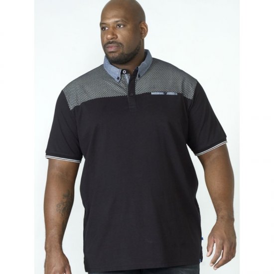 D555 Brent Polo Black - Koszulki polo - Koszulki Polo 2XL-8XL