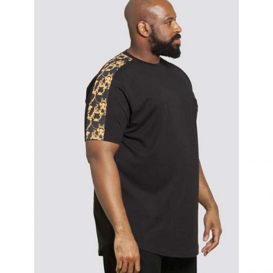 D555 Damien Couture T-shirt Black - Koszulki - T-shirty meskie Duże Rozmiary - 2XL-14XL