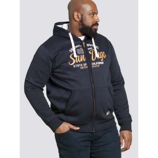 D555 Stockton Hoodie Navy - Bluzy & bluzy z kapturem - Bluzy & Bluzy z kapturem 2XL-12XL