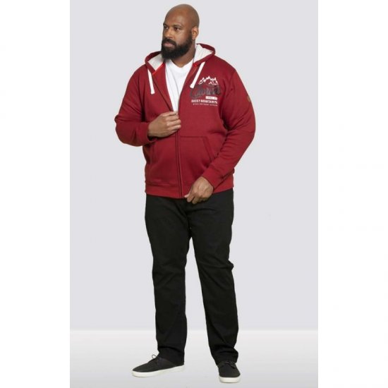 D555 Durham Hoodie Red - Bluzy & bluzy z kapturem - Bluzy & Bluzy z kapturem 2XL-12XL