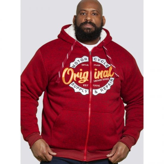 D555 Rylan Hoodie Red - Bluzy & bluzy z kapturem - Bluzy & Bluzy z kapturem 2XL-12XL