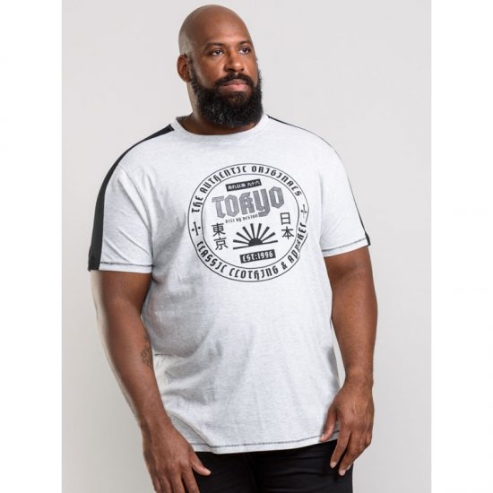 D555 Walton T-shirt White - Koszulki - T-shirty meskie Duże Rozmiary - 2XL-14XL