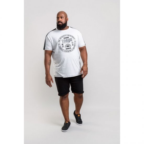 D555 Walton T-shirt White - Koszulki - T-shirty meskie Duże Rozmiary - 2XL-14XL