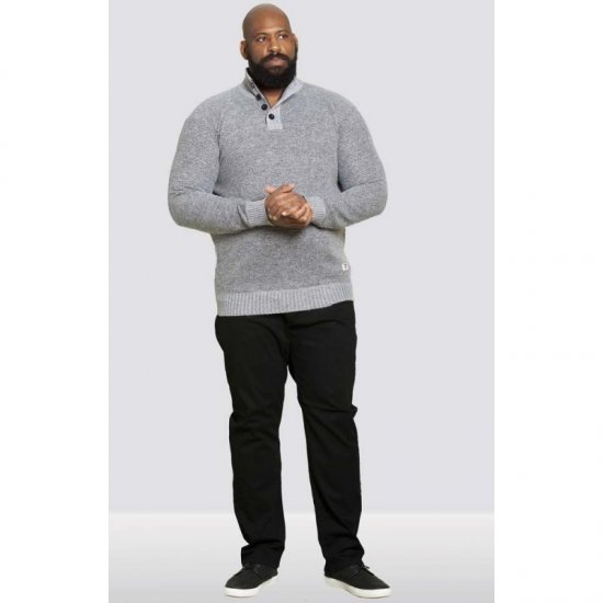 D555 Zane Sweater Grey - Bluzy & bluzy z kapturem - Bluzy & Bluzy z kapturem 2XL-12XL