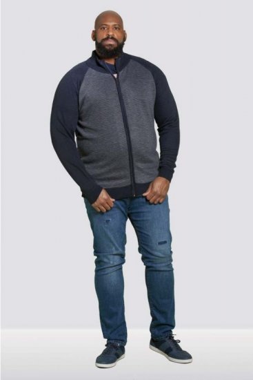 D555 Tanner Sweater Navy - Bluzy & bluzy z kapturem - Bluzy & Bluzy z kapturem 2XL-12XL