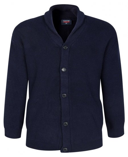 Espionage KW080 Sweter z szalowym kołnierzem granatowy - Bluzy & bluzy z kapturem - Bluzy & Bluzy z kapturem 2XL-12XL