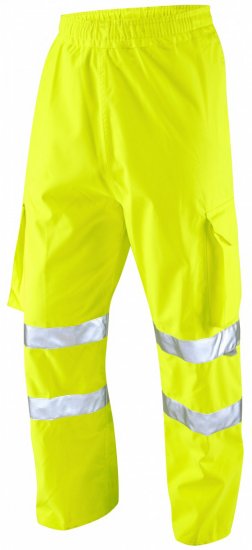 Leo Instow Breathable Executive Cargo Rain pants Hi-Vis Yellow - Odzież robocza - Odzież robocza 3XL-6XL
