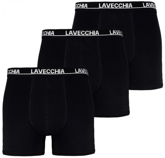Lavecchia 1020 Boxershorts 3-pack Black - Bielizna & stroje kąpielowe - Bielizna & Stroje kąpielowe 2XL-8XL