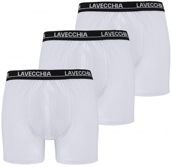 Lavecchia 1020 Boxershorts 3-pack White - Bielizna & stroje kąpielowe - Bielizna & Stroje kąpielowe 2XL-8XL