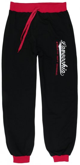 Lavecchia 2020 Sweatpants with Cuff Black/Red - Dresy & spodenki dresowe - Dresy & Spodnie Dresowe 2XL-12XL