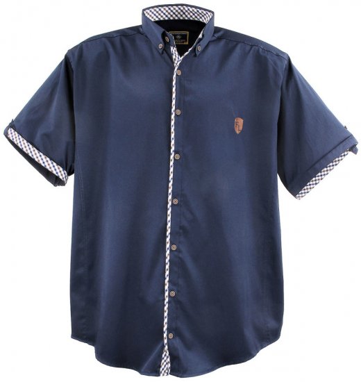 Lavecchia 9003A Short sleeve Shirt Navy - Koszule - Koszule 2XL-10XL