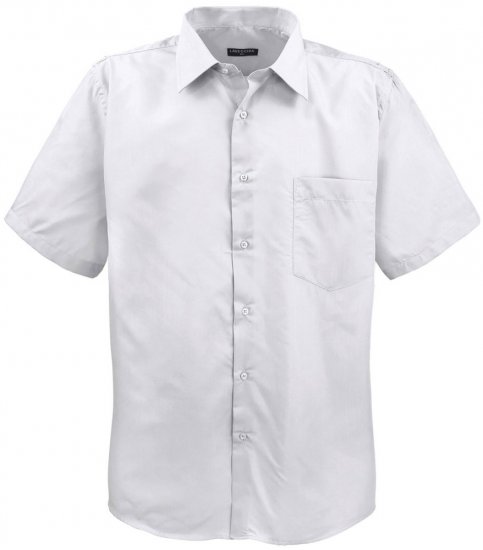 Lavecchia Classic Short Sleeve Shirt White - Koszule - Koszule 2XL-10XL