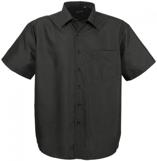 Lavecchia Classic Short Sleeve Shirt Black - Koszule - Koszule 2XL-10XL