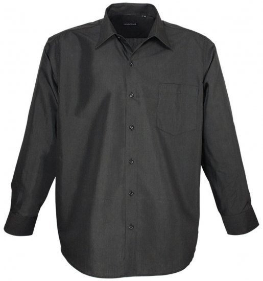 Lavecchia Classic Long Sleeve Shirt Black - Koszule - Koszule 2XL-10XL