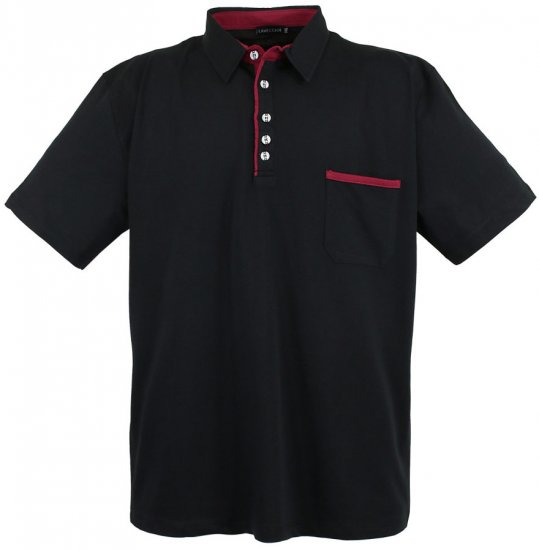 Lavecchia 1701 Jersey Poloshirt Black - Koszulki polo - Koszulki Polo 2XL-8XL