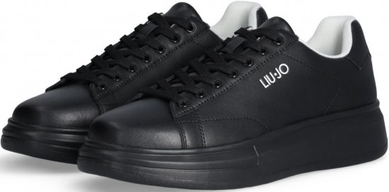 Liu Jo Big 01 Leather Sneakers Black/Black - Buty męskie 40-52 - 
