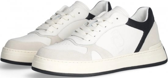 Liu Jo Boy 01 Leather/Suede Sneakers White/Black - Buty męskie 40-52 - 