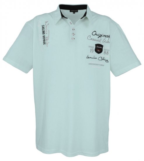 Lavecchia 610 T-shirt z kołnierzykiem Miętowa - Koszulki polo - Koszulki Polo 2XL-8XL